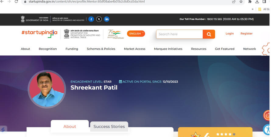 StartupIndia.gov.in Startup India Mentor Govt of India