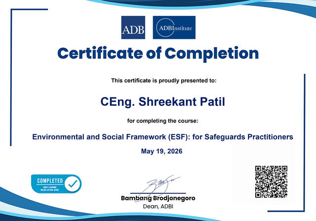 ADBI Shreekant Patil - ESF : ADBI